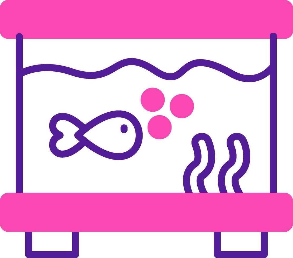 pescado tanque vector icono