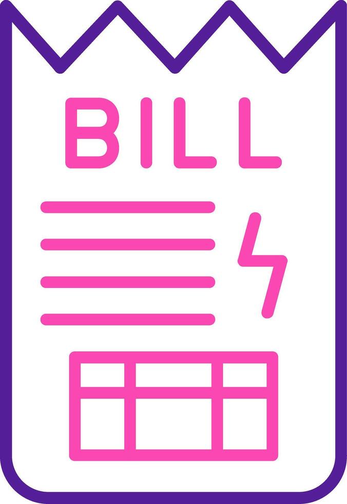 Bill Vector Icon