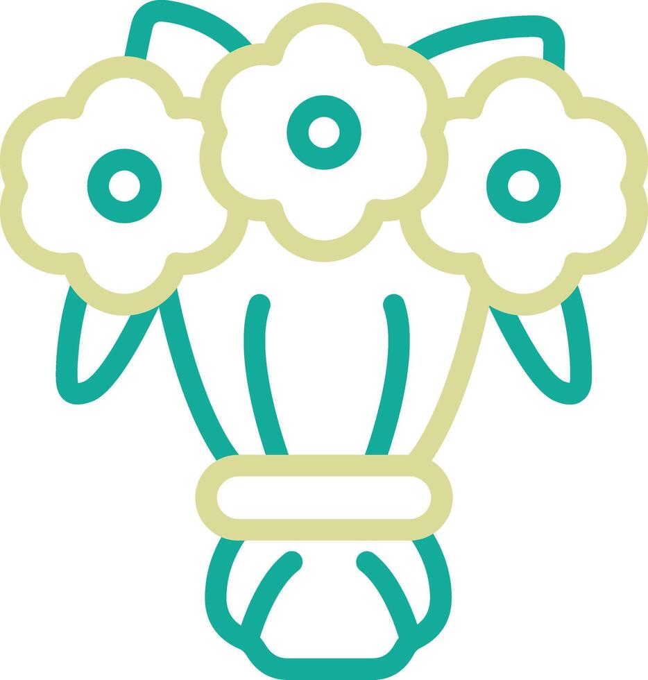 Flower Bouquet Vector Icon