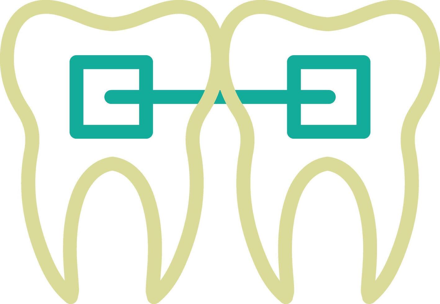 Tooth Braces Vector Icon