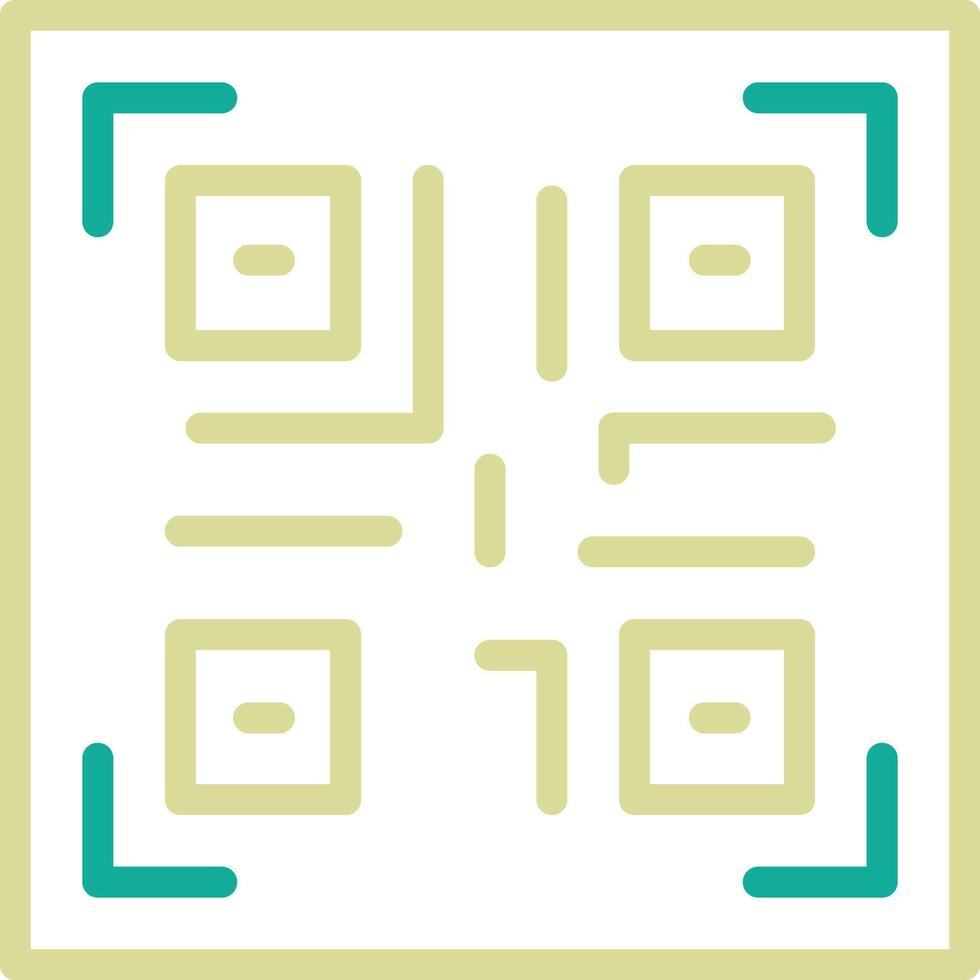 icono de vector de código qr