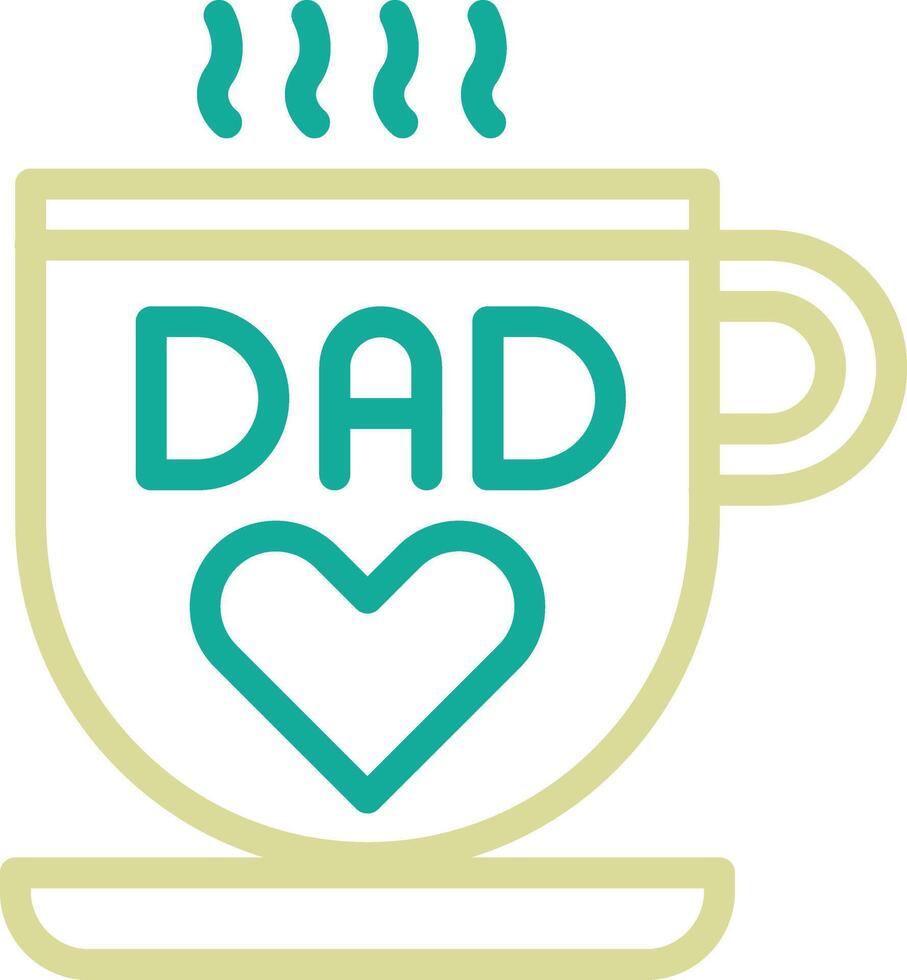 DAD Mug Vector Icon