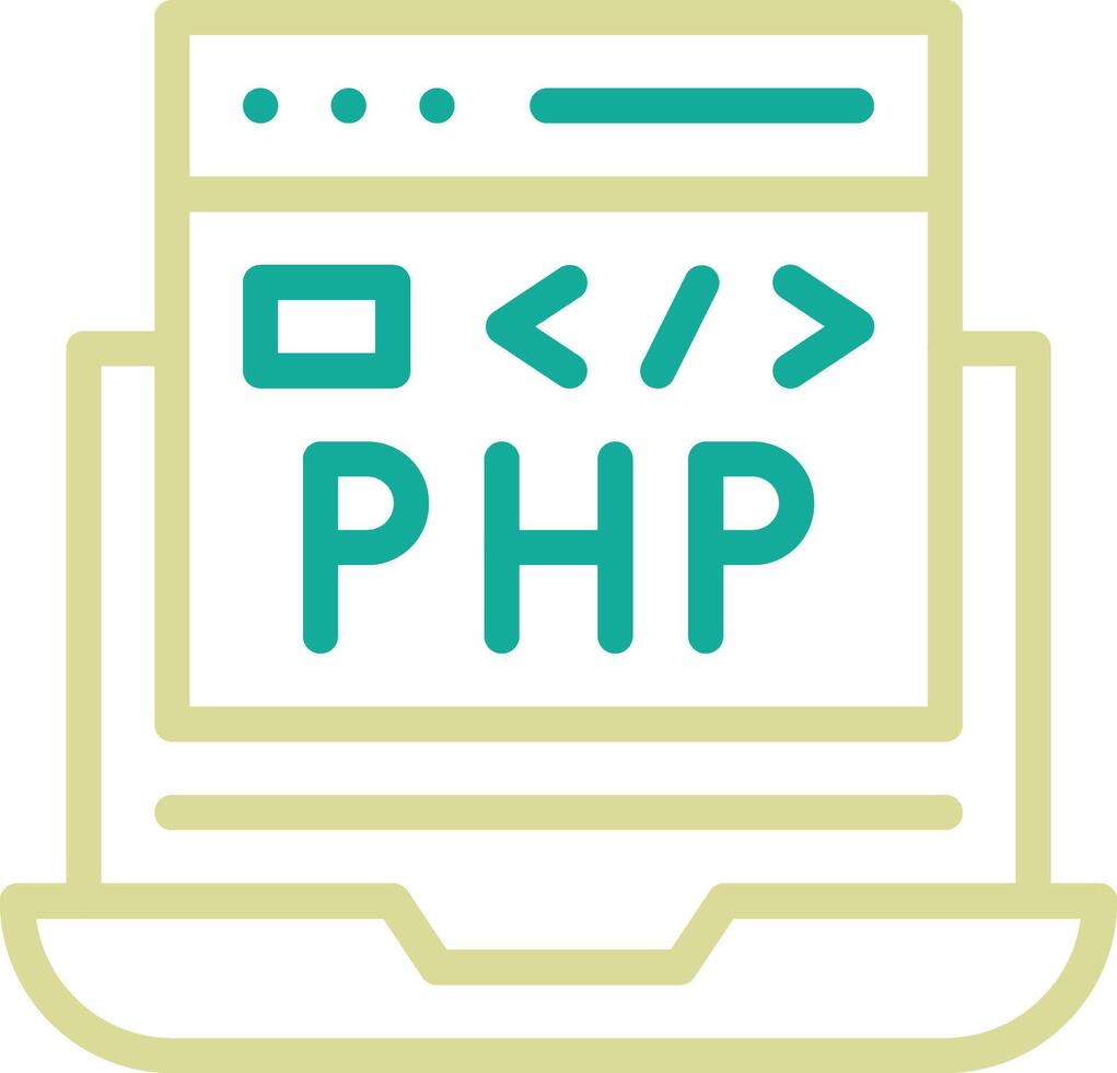 PHP Coding Vector Icon