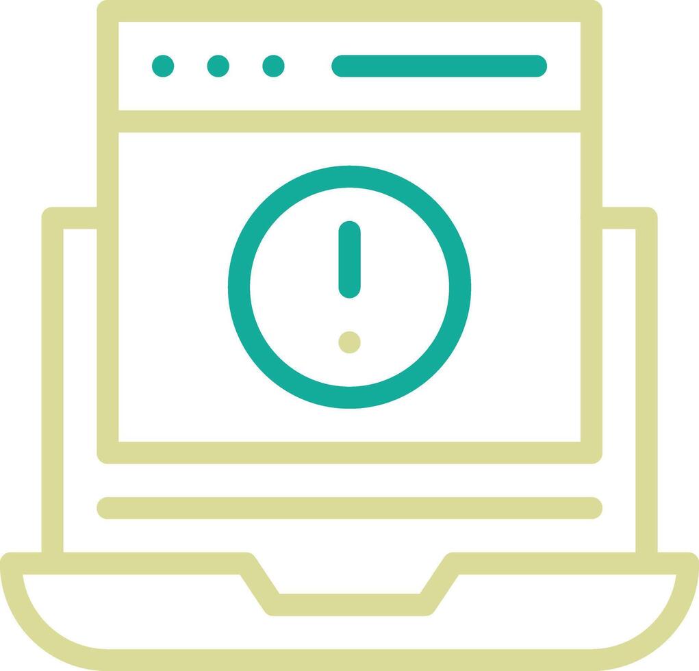 Website Error Vector Icon