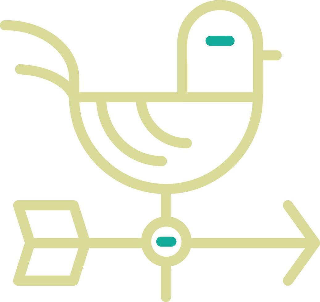 Weather Vane Vector Icon