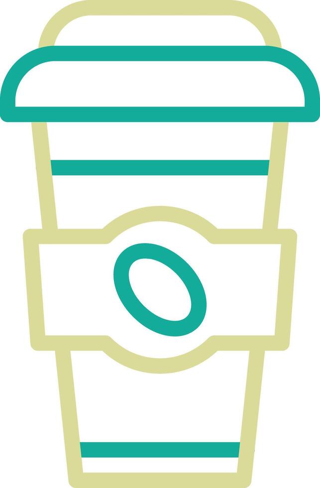 café para llevar vector icono