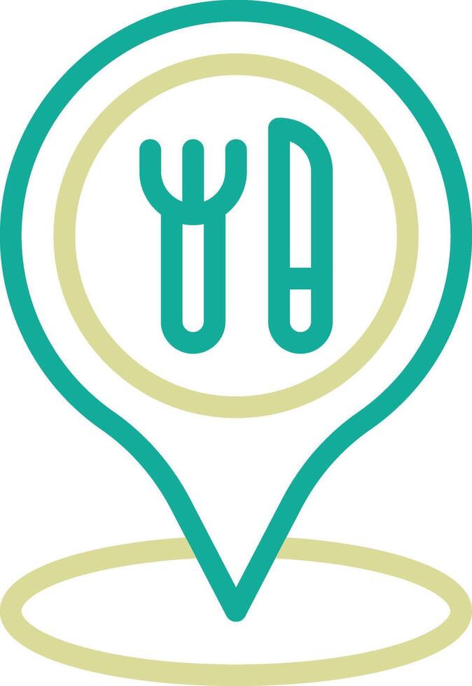Restaurant Location Vector Icon