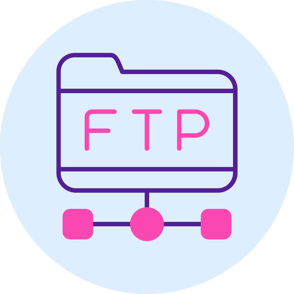 icono de vector ftp