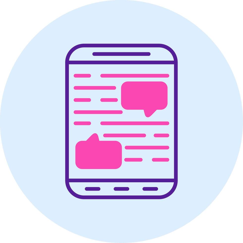 Mobile Chat Vector Icon