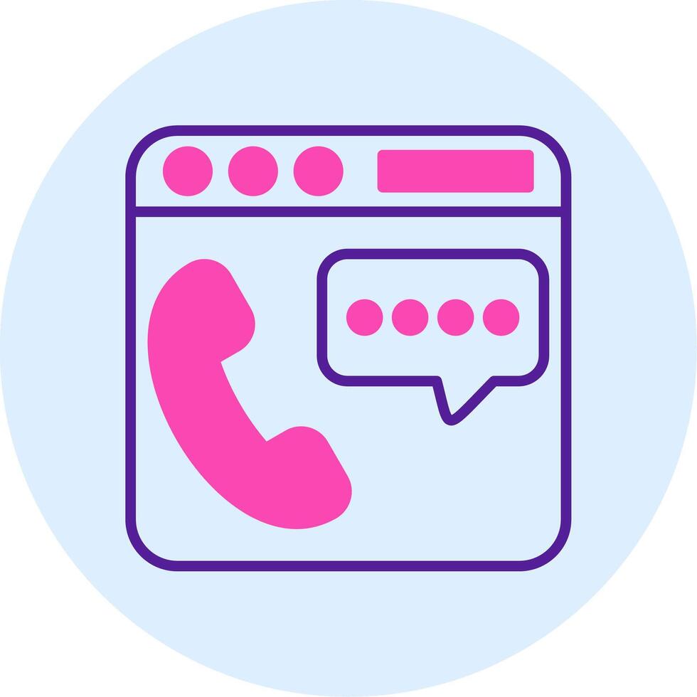 Phone Chat Vector Icon