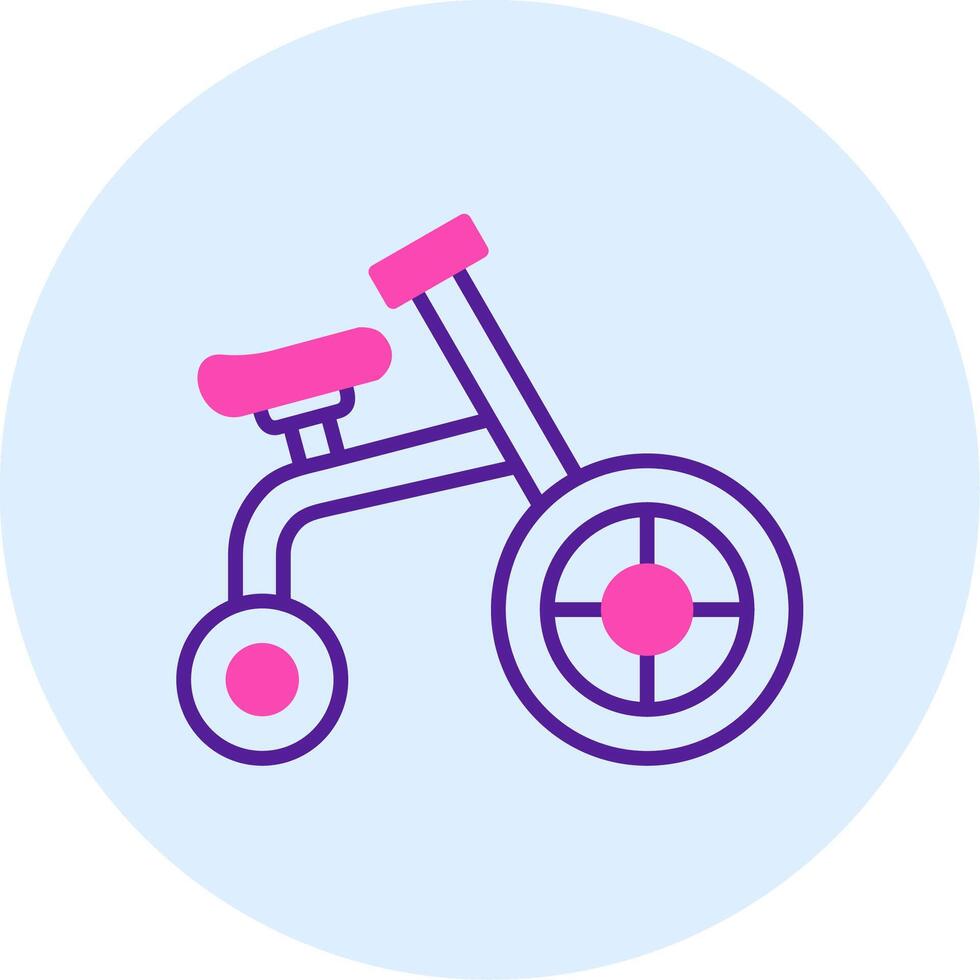 acrobático bicicleta vector icono