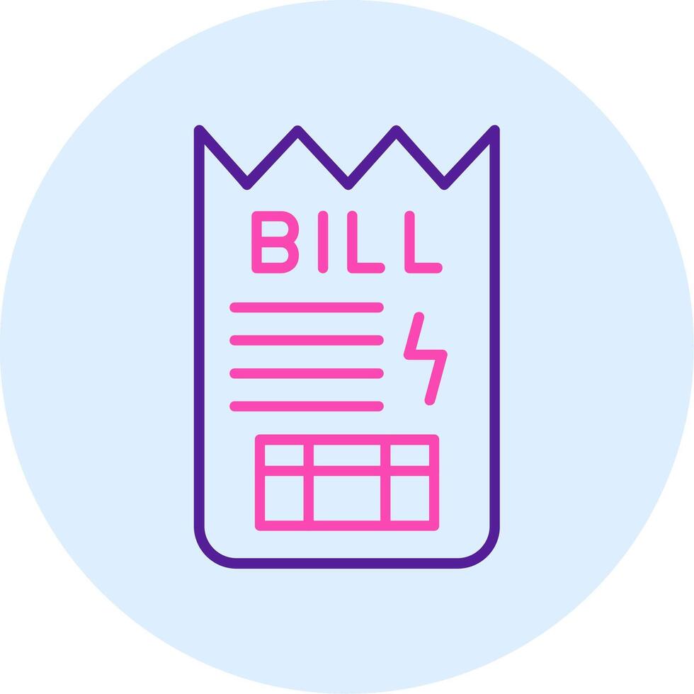 Bill Vector Icon