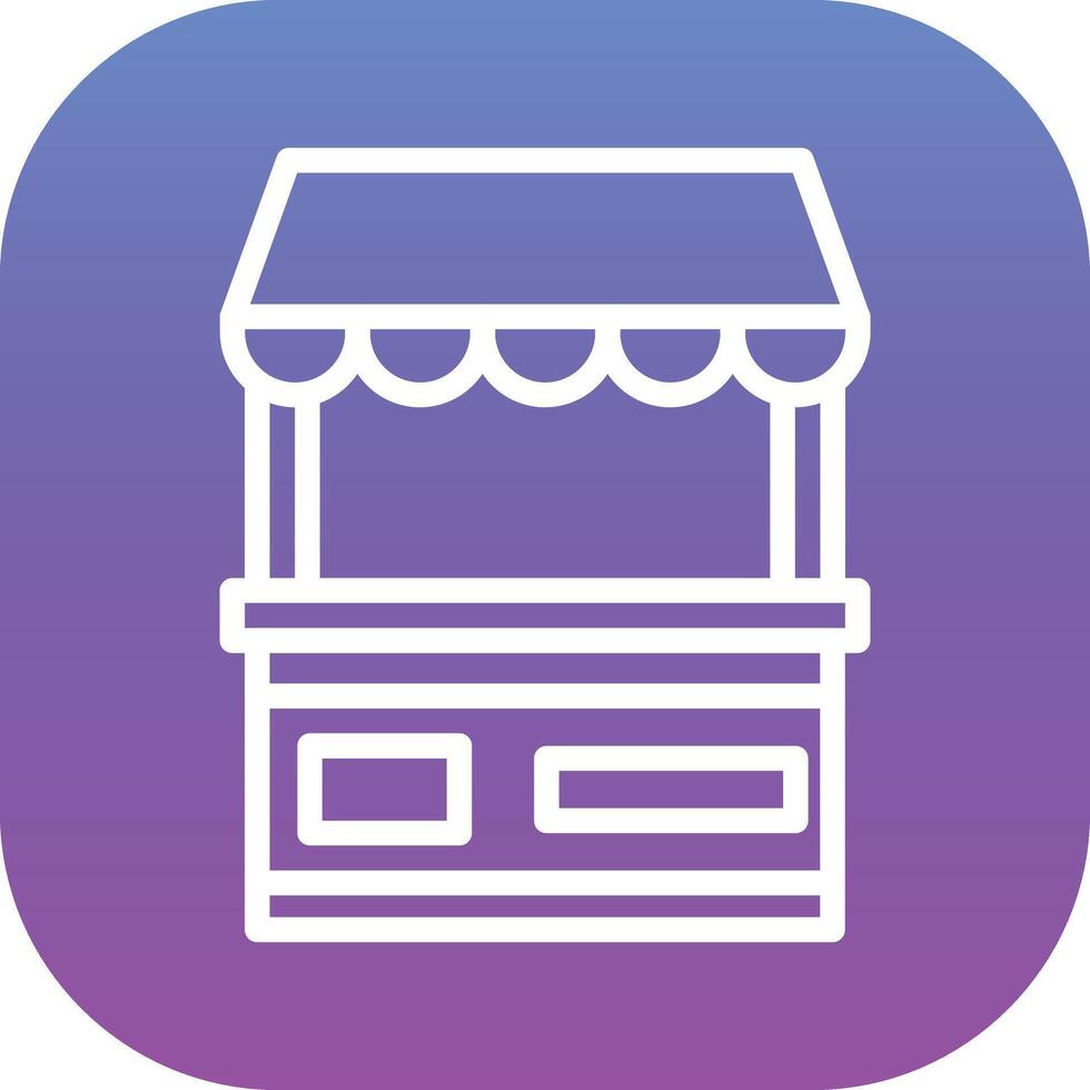 Food Stand Vector Icon