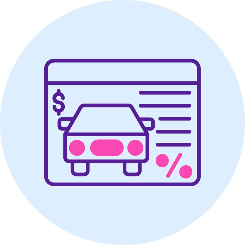 Car Loan Vector Icon