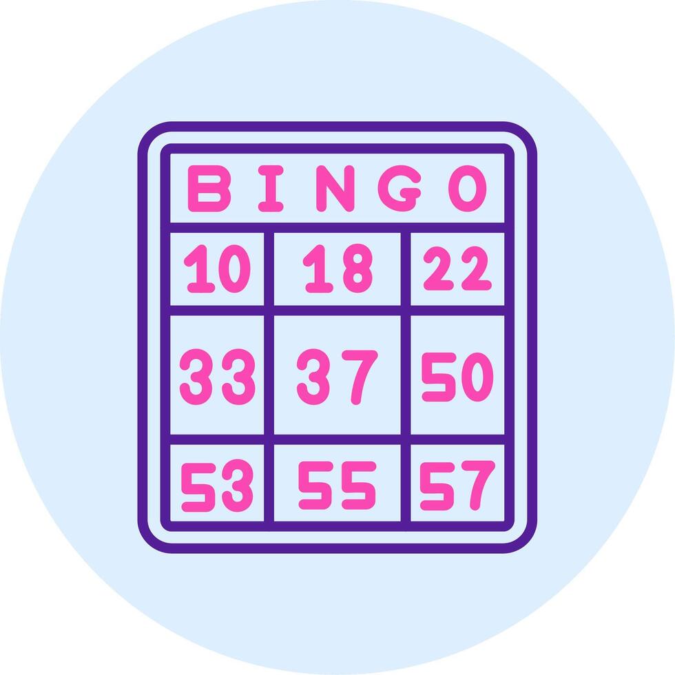 icono de vector de bingo