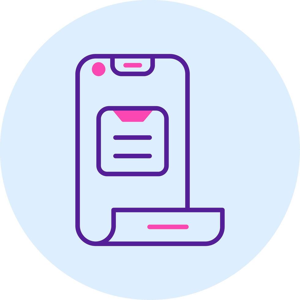 Folding Phone Vector Icon