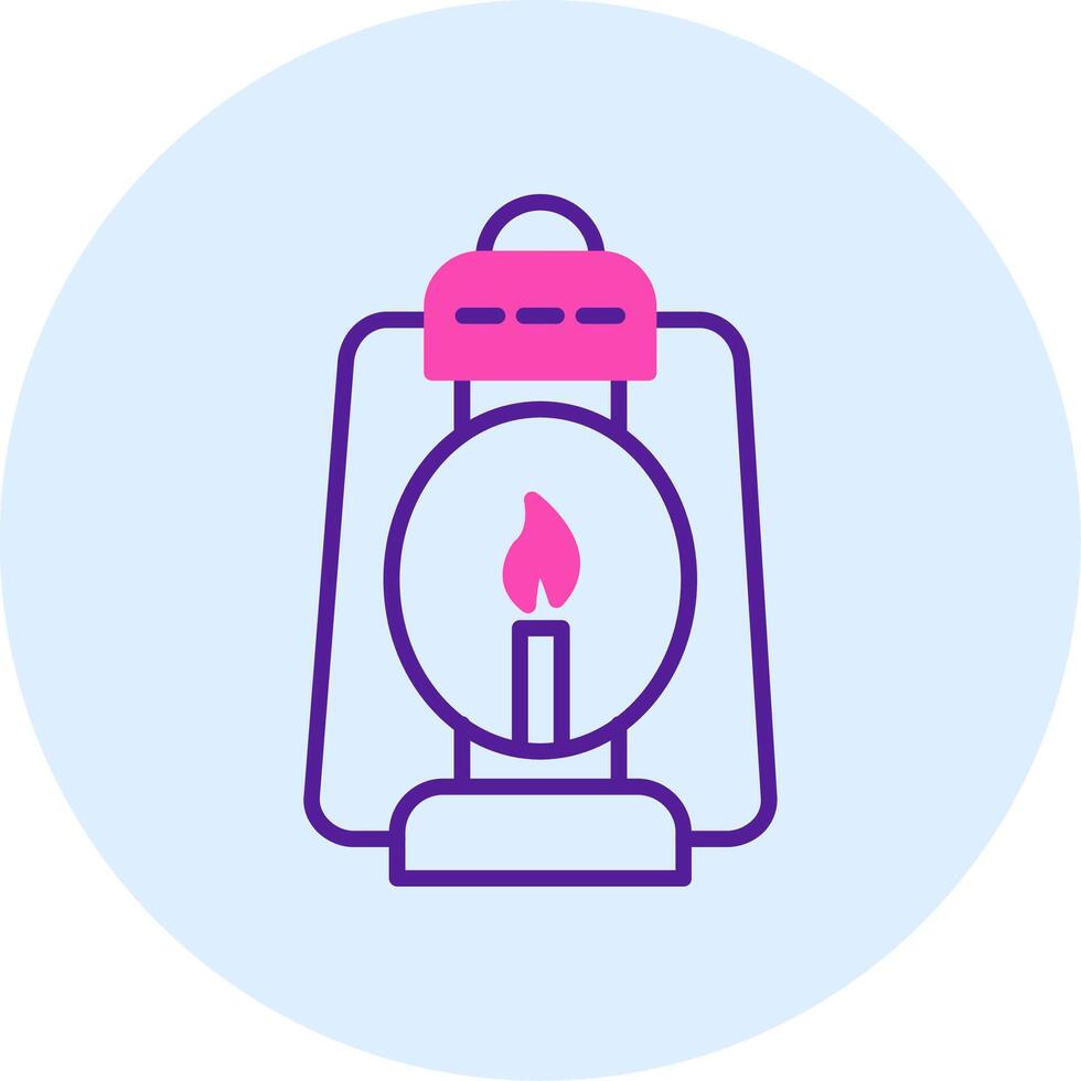 Oil Lamp Vector Icon