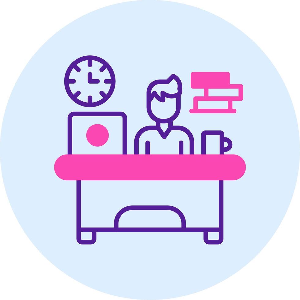 Workaholic Vector Icon
