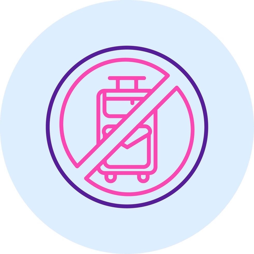 No Travelling Vector Icon