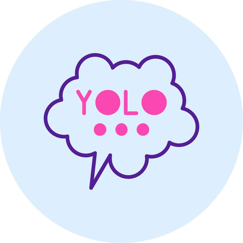 yolo vector icono