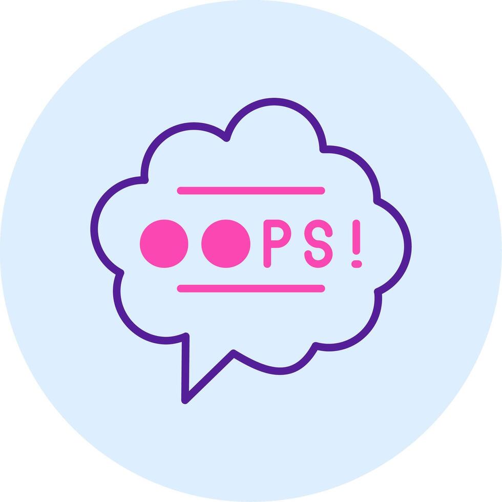 Oops Vector Icon