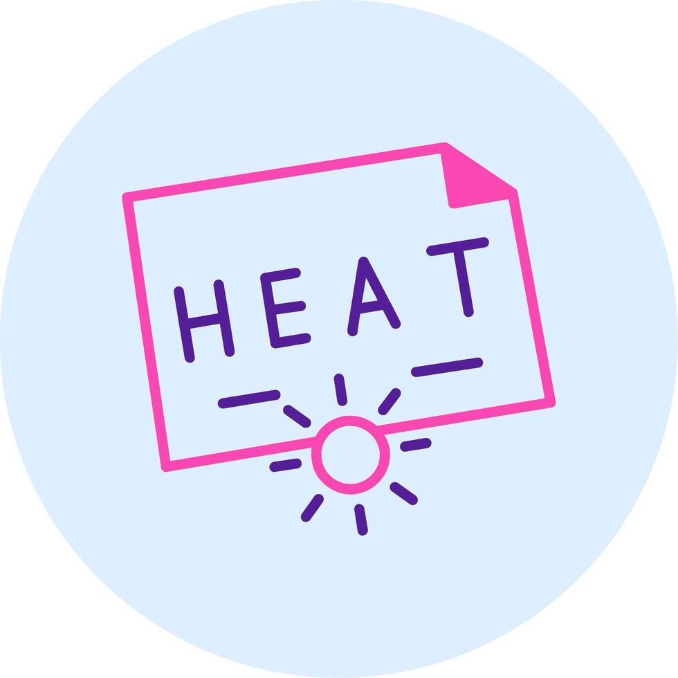 icono de vector de calor