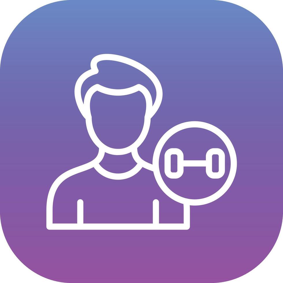 Gym Trainer Vector Icon