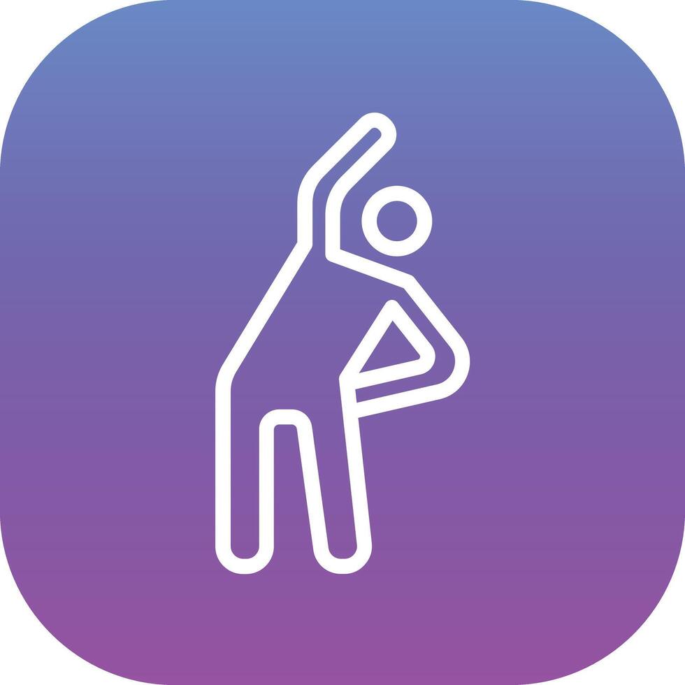 Gym Stretch Vector Icon