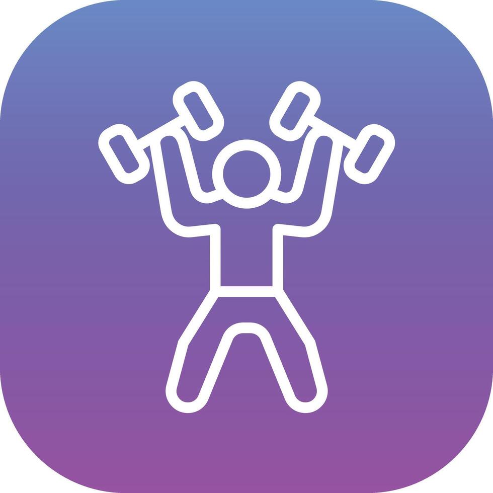 Weightlifter Vector Icon
