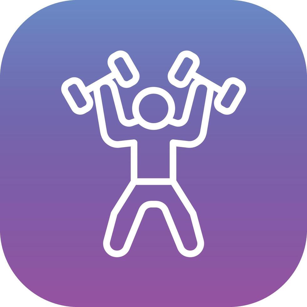 Weightlifter Vector Icon