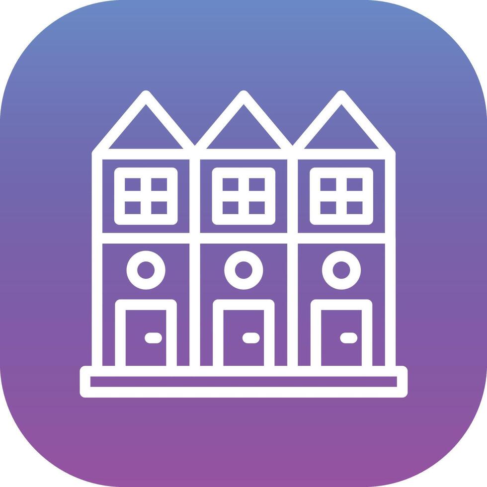 Townhouse Vector Icon