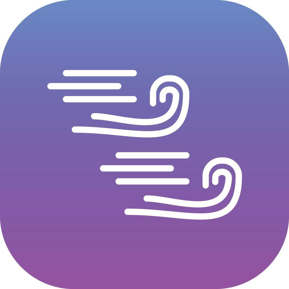 Windy Vector Icon