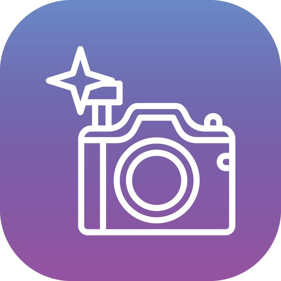 Flash Camera Vector Icon