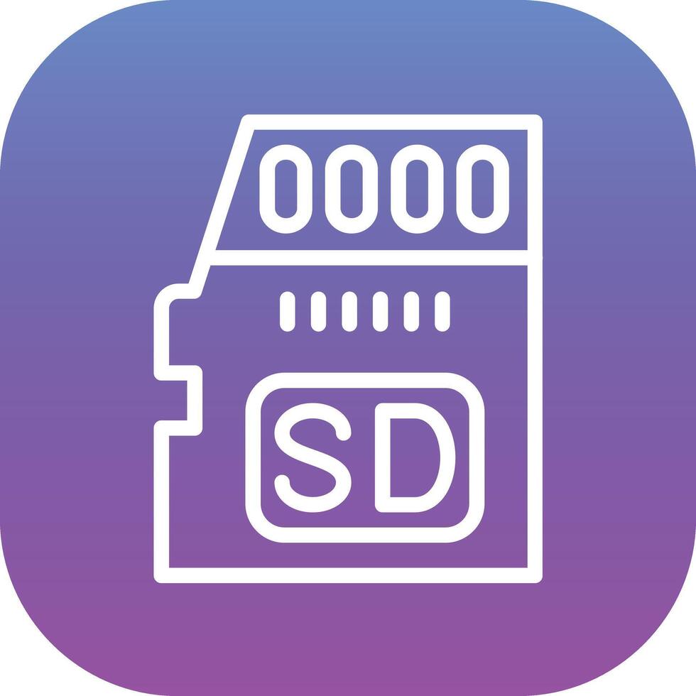 SD Card Vector Icon