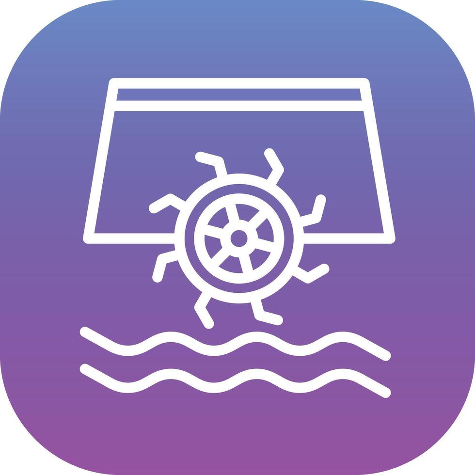 Water Mill Vector Icon