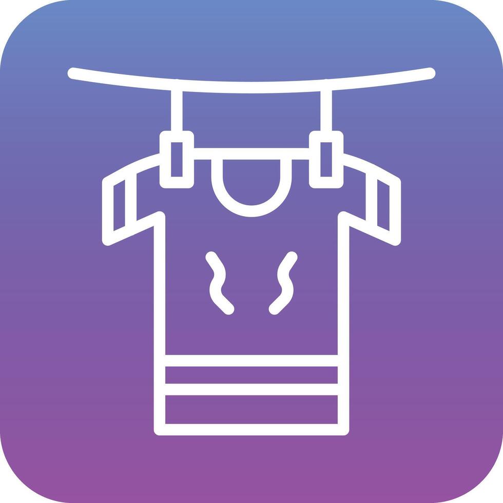 Drying Clothes Vector Icon