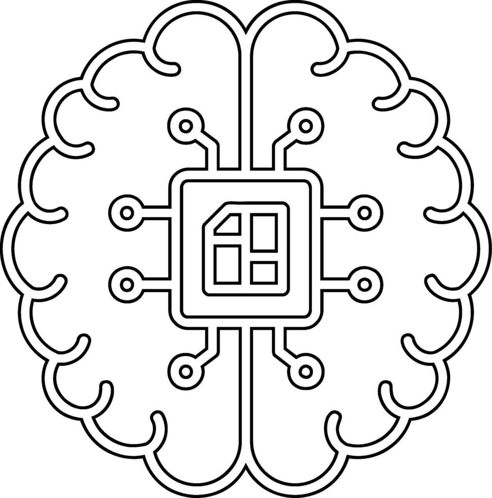 Artificial Intelligence Vector Icon
