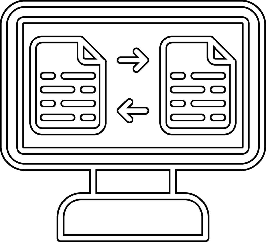 File Transfer Vector Icon