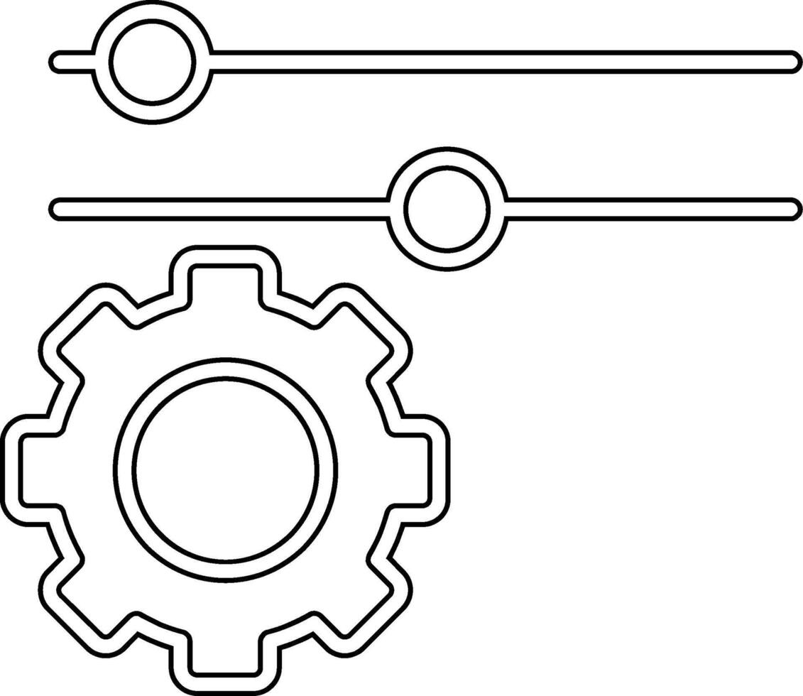 icono de vector de configuración