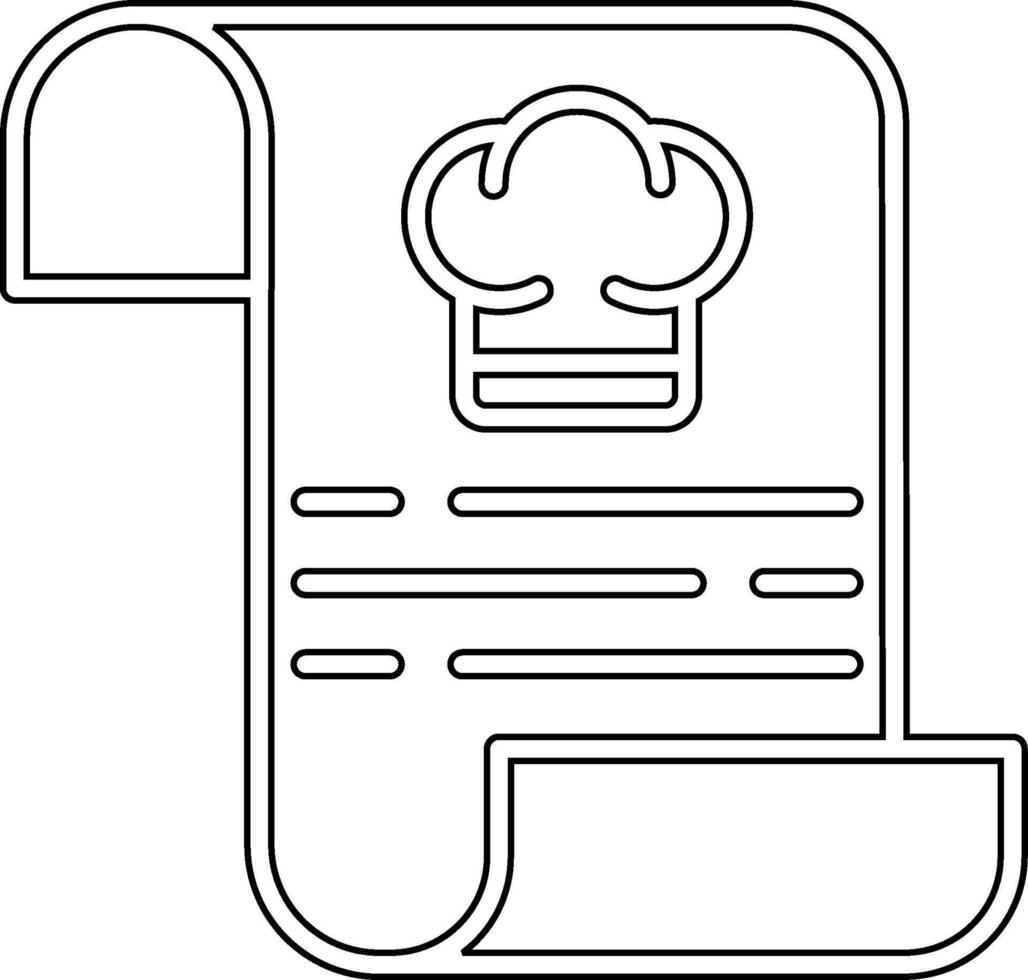 Recipe Vector Icon