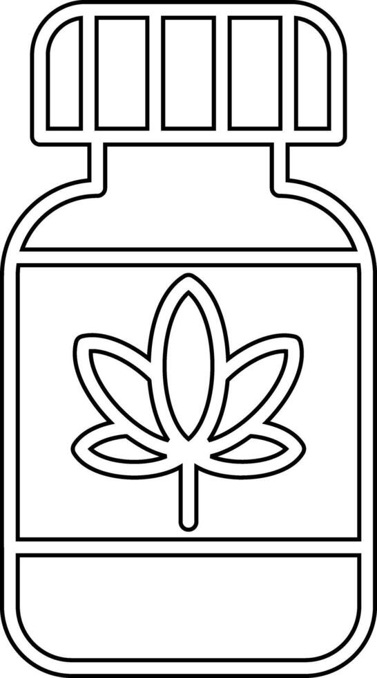 Cannabis oil Vector Icon