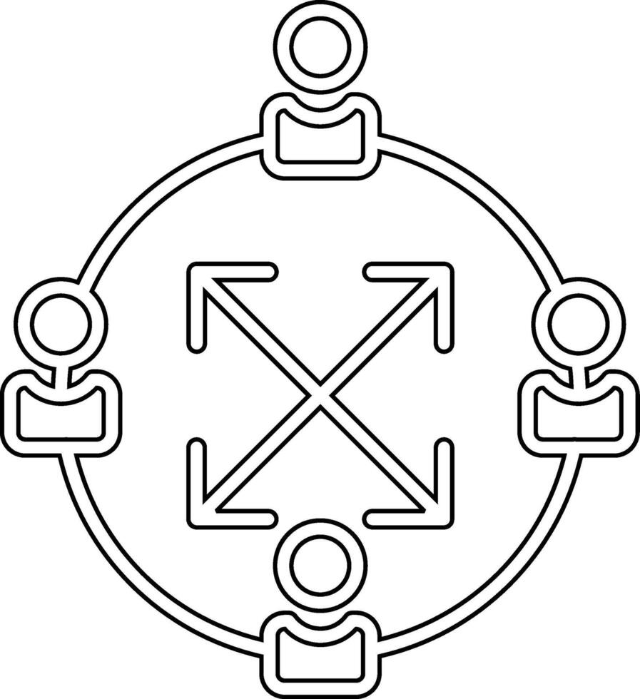 Hierarchy Vector Icon