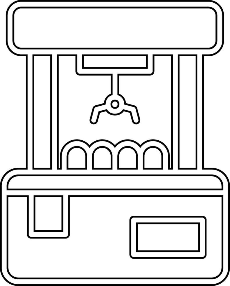 Claw Machine Vector Icon