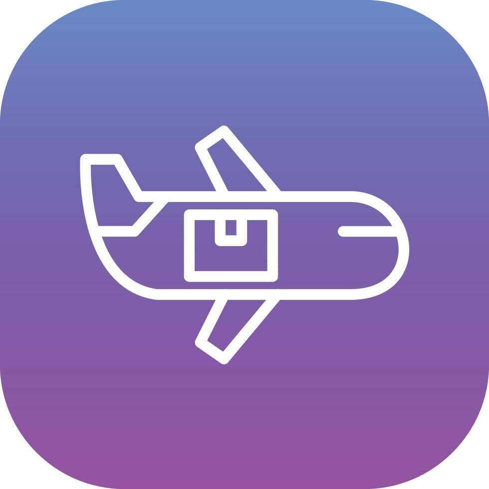 avión entrega vector icono