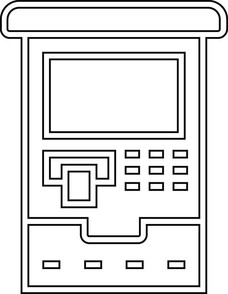 icono de vector de cajero automático