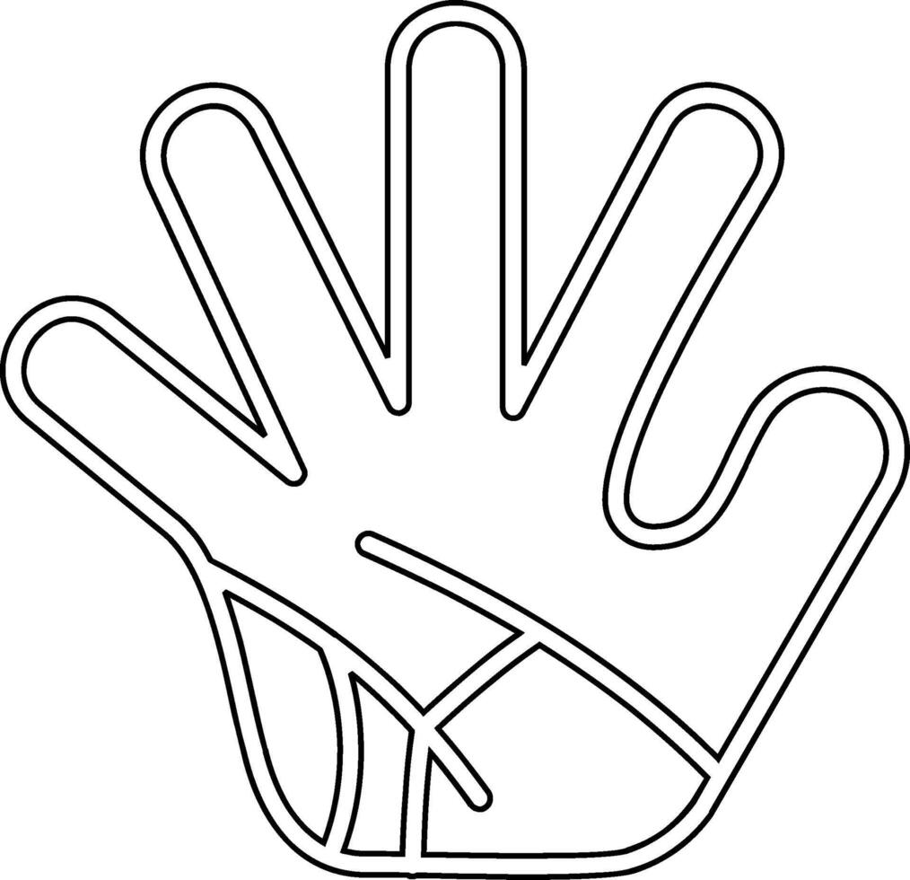 icono de vector de mano