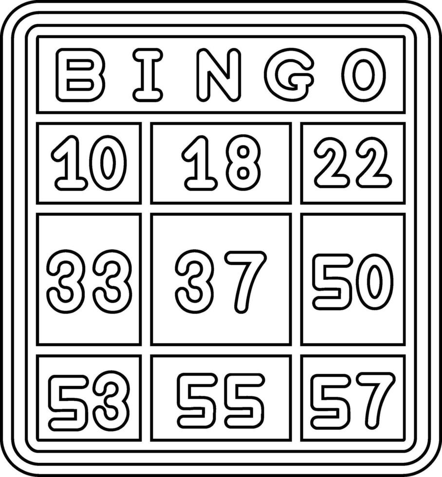 Bingo Vector Icon