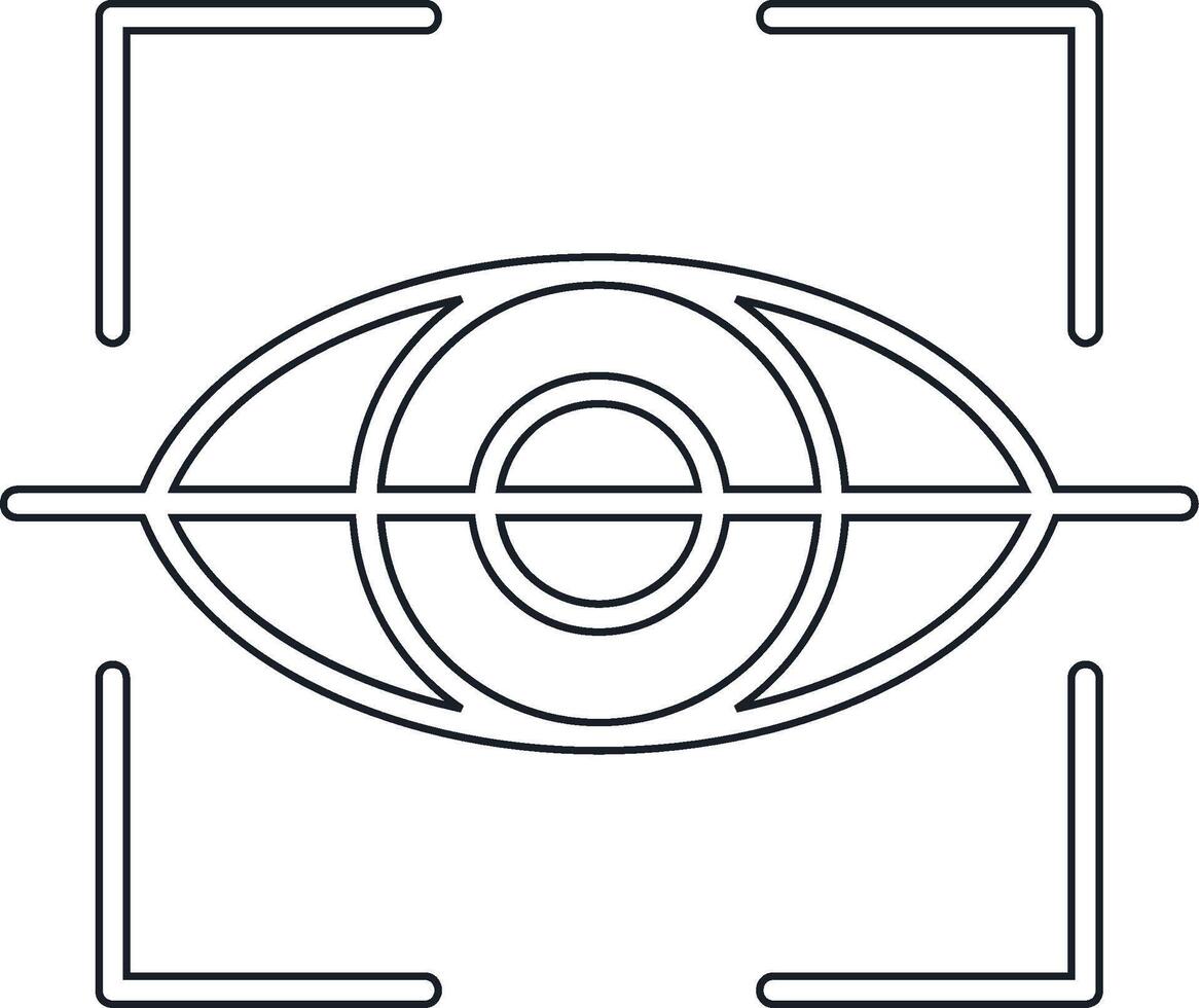 Retinal Scanner Vector Icon