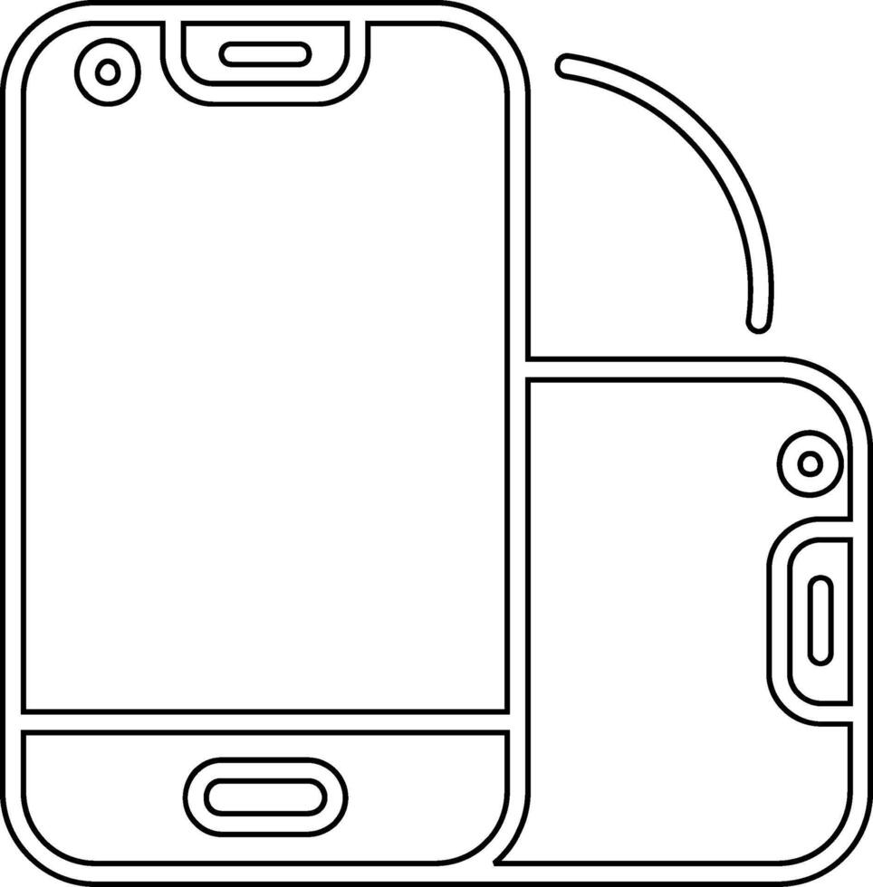 Foldable Smartphone Vector Icon