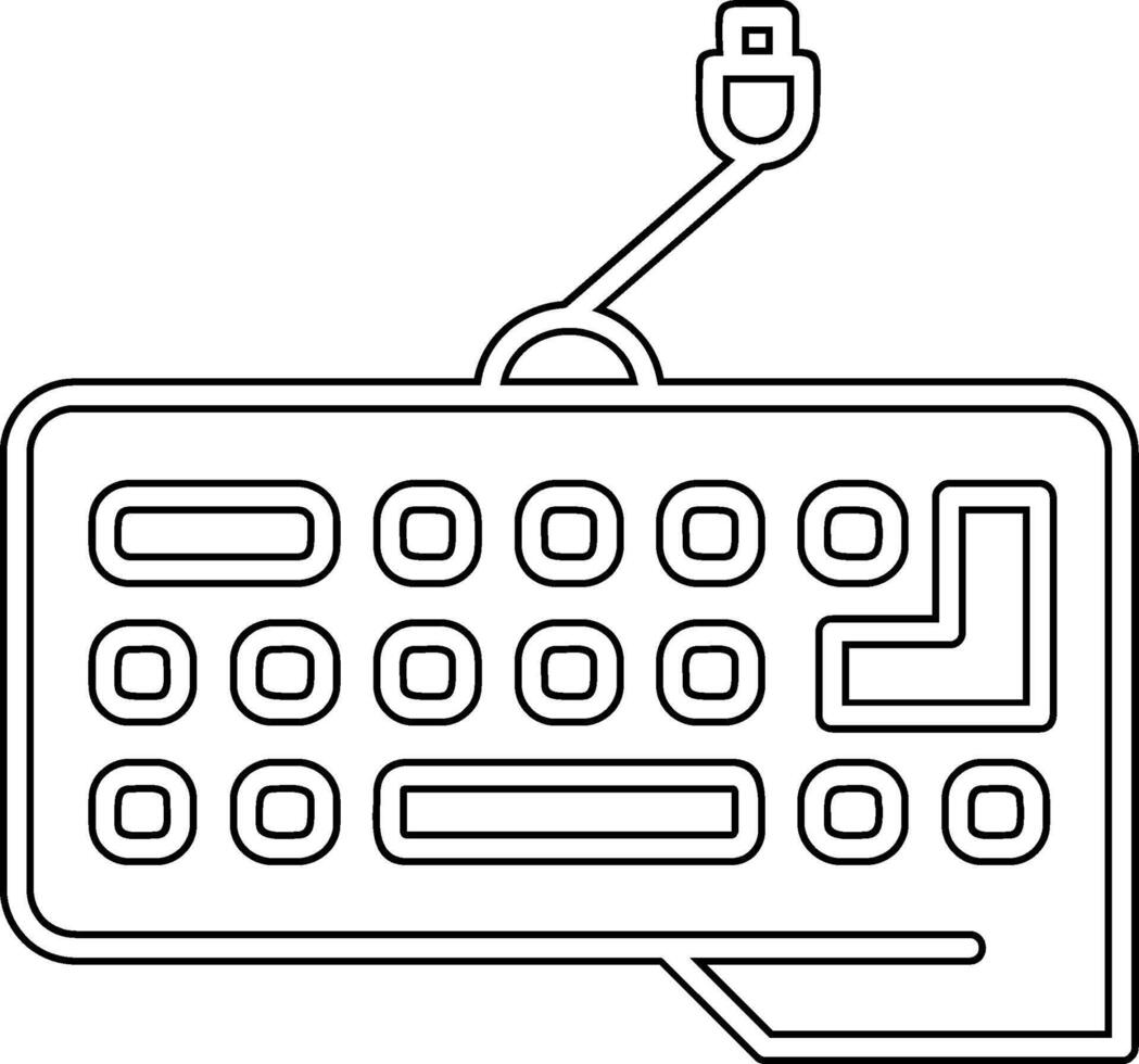 icono de vector de teclado